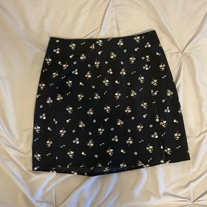 Black and Floral Aeropostale Mini/ Pencil Skirt